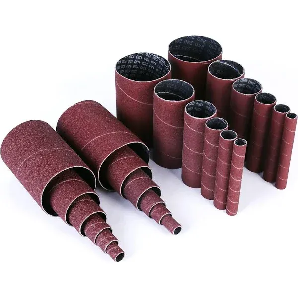 Spindle Sander Sleeves, 24PCS Sanding Sleeves for Oscillating Sander, 60 80 1...