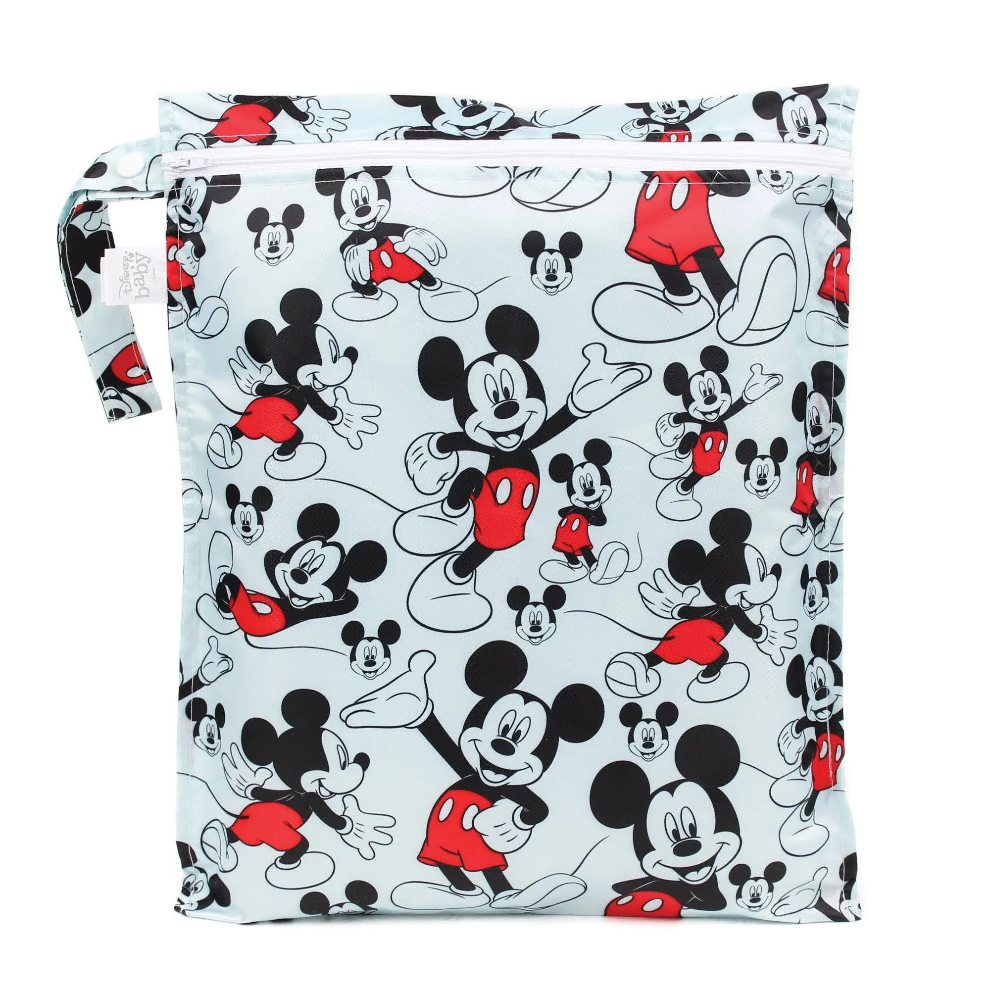 Bumkins Disney Baby Zippered Wet Bag, Mickey Mouse Classic