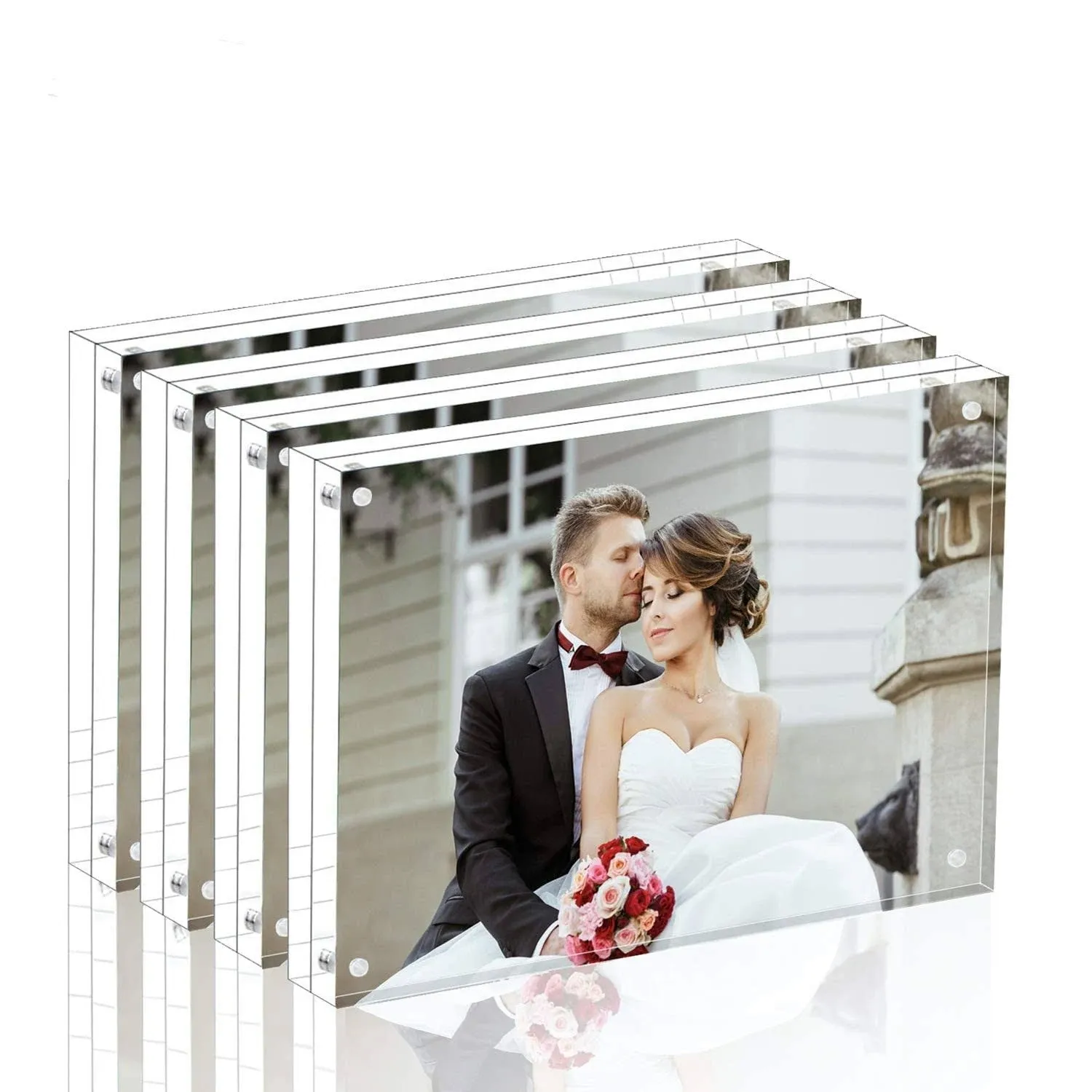 Magicool Premium Acrylic Photo Frame--- Magnet Photo Frame -Double Sied Thick...