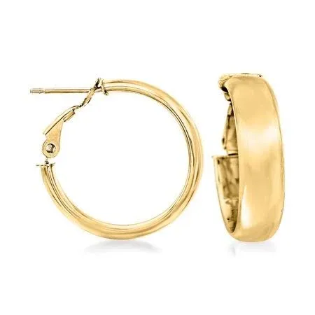 Ross-Simons Italian 14kt Yellow Gold Hoop Earrings, Women's, Size: One Size