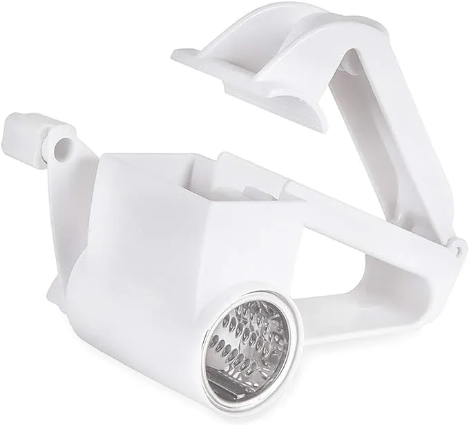 Home Basics Classic Rotary Cheese Grater, White