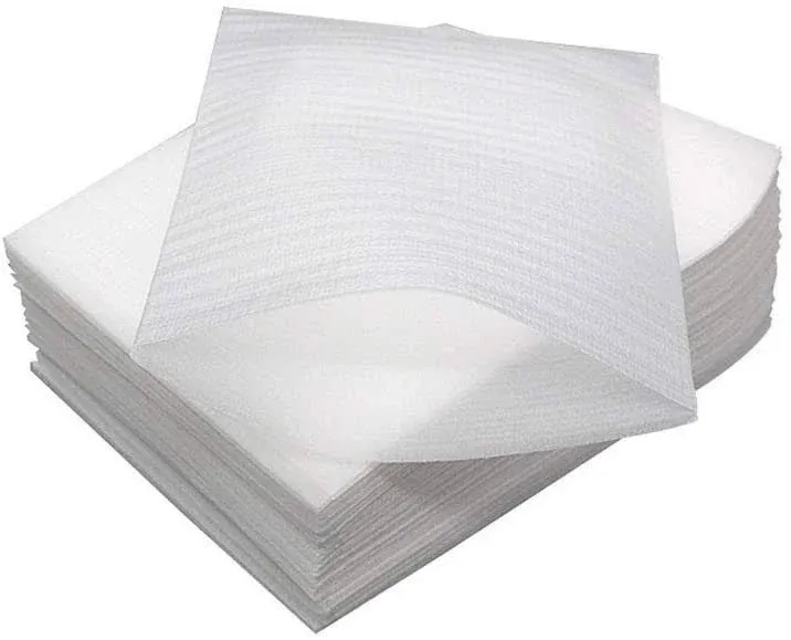 100pcs 10cm x 15CM/4in x 6in White Foam Packing Pouches Foam Wrap Sheets Cushion ...