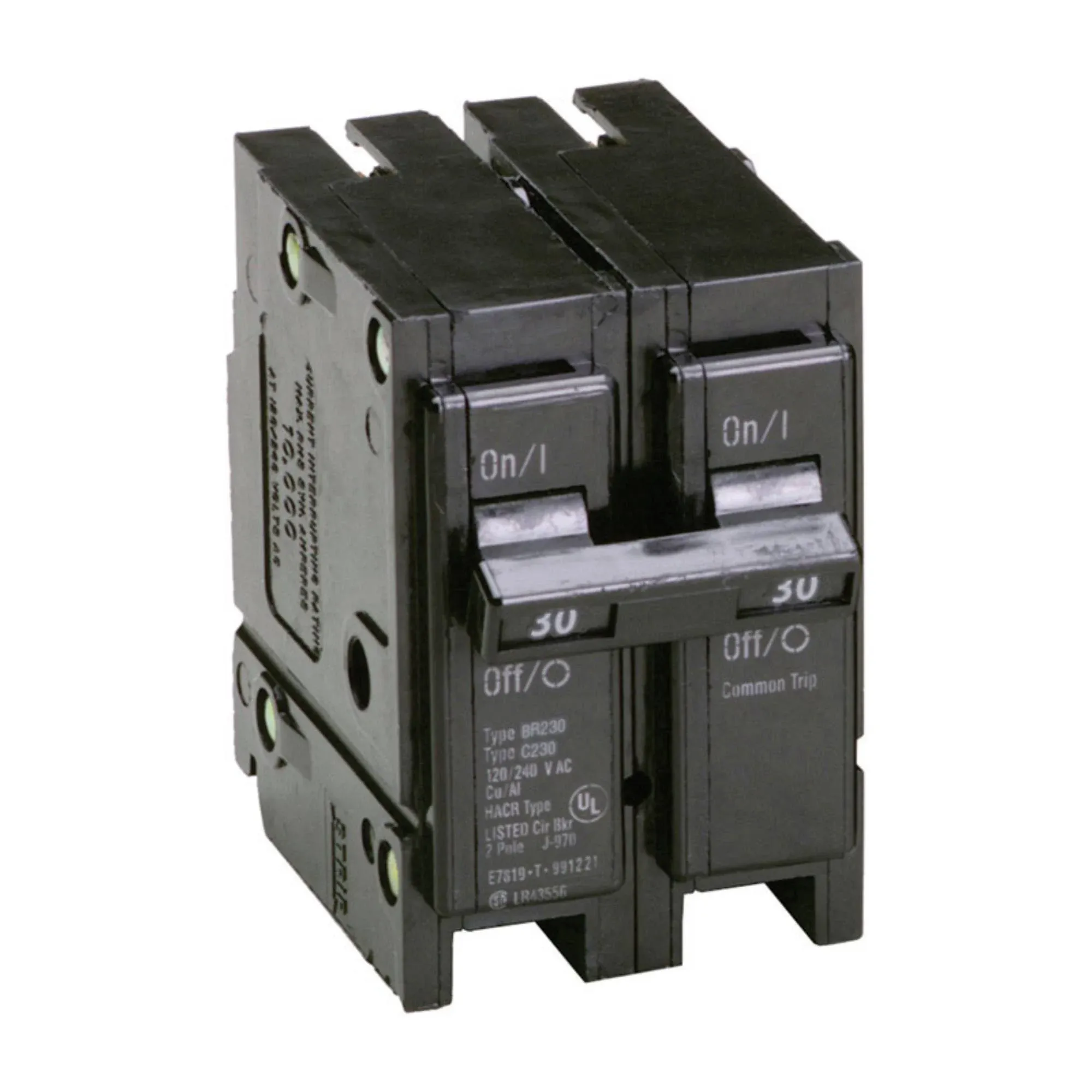 WESTINGHOUSE BR230 Double-Pole Interchangeable Circuit Breaker, 30A - Quantity 5Q