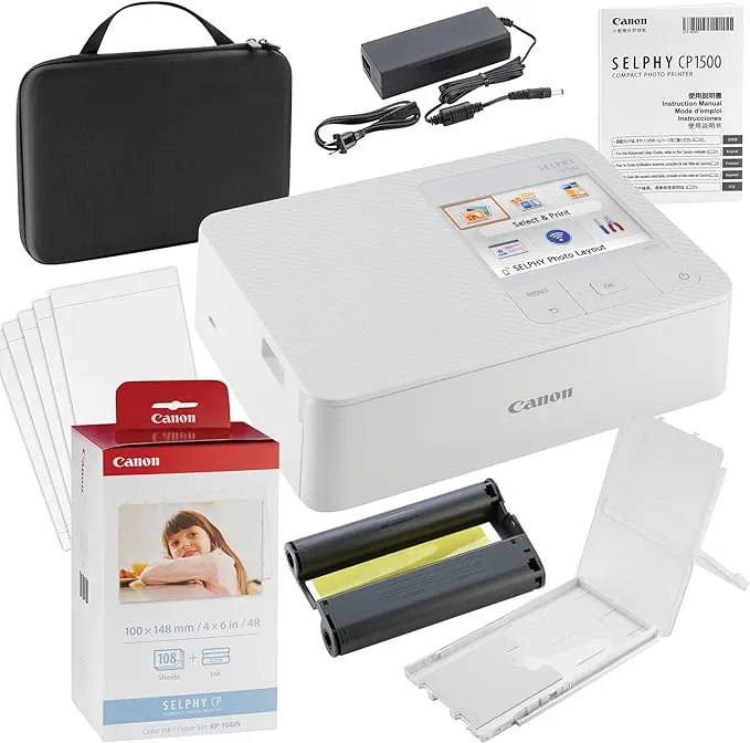 Canon SELPHY CP1500 Wireless Compact Photo Printer