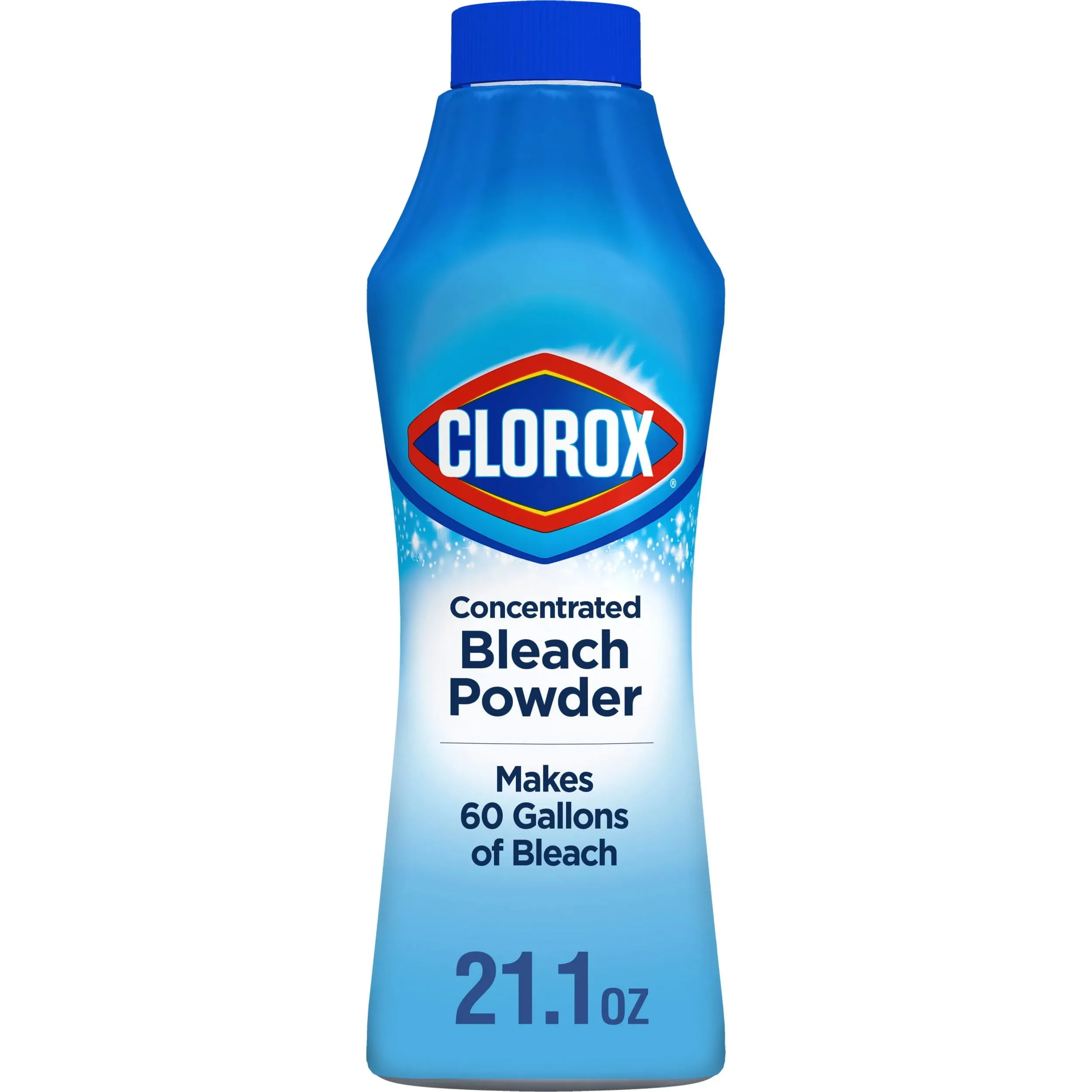 Clorox Bleach Powder, Zero Splash, Fast Dissolving Stain Removal & Odor Eliminator Bleach Powder, Laundry Cleaner that Works on Counters, Floors & Toilets, Regular Scent, 21.1 Ounces-Package May Vary