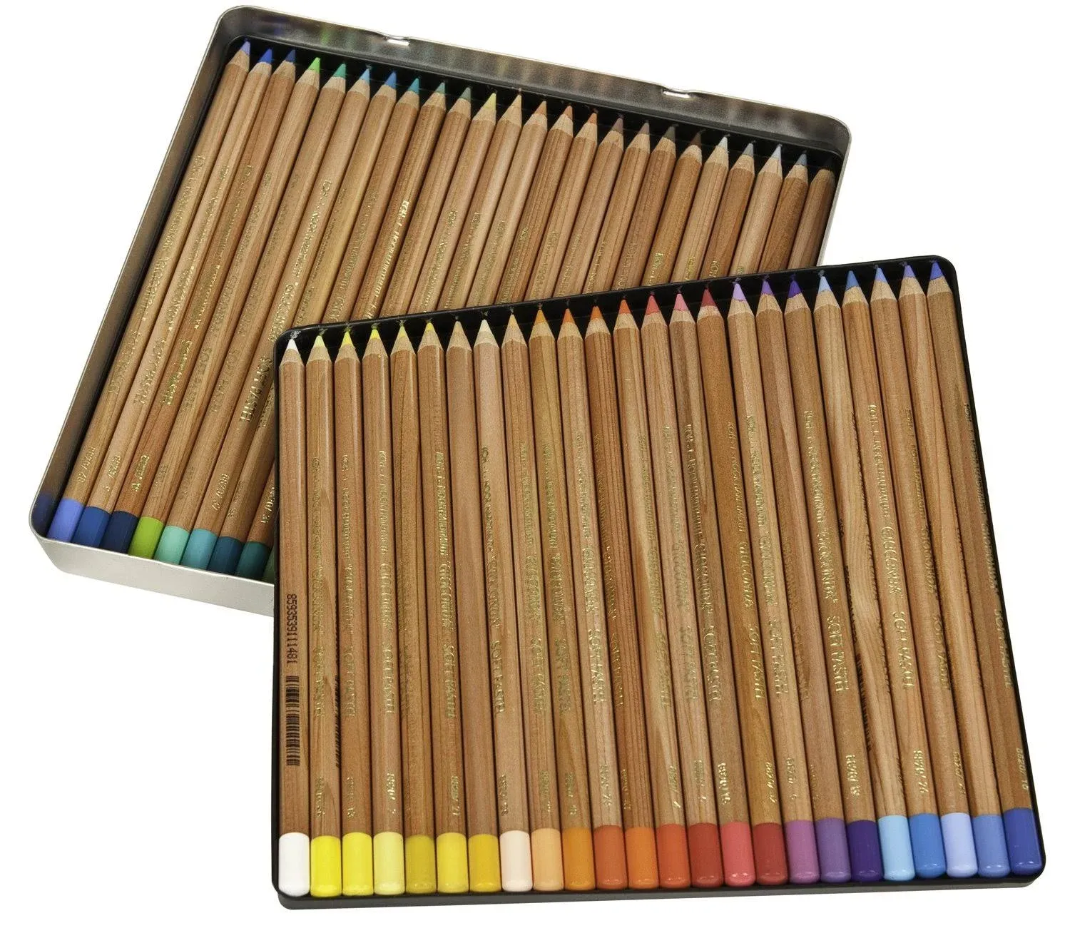 Koh-I-Noor Gioconda Soft Pastel Pencil Set, 48/Each Packed in Tin, Assorted Colored Pencils (FA8828.48)