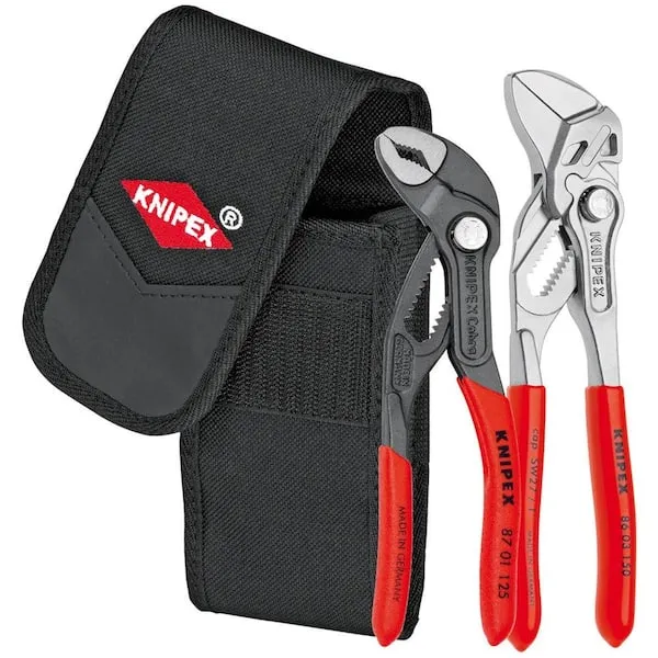 Knipex 00 20 72 V01 2 Piece Set Mini Pliers in Belt Pouch