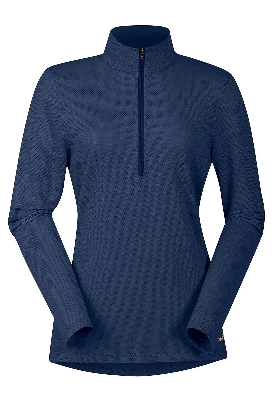 Kerrits Ladies Ice Fil Light Long Sleeve Shirt in Navy