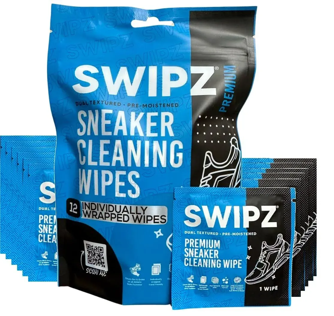 SWIPZ Premium Sneaker Cleaning Wipes 12 Pack