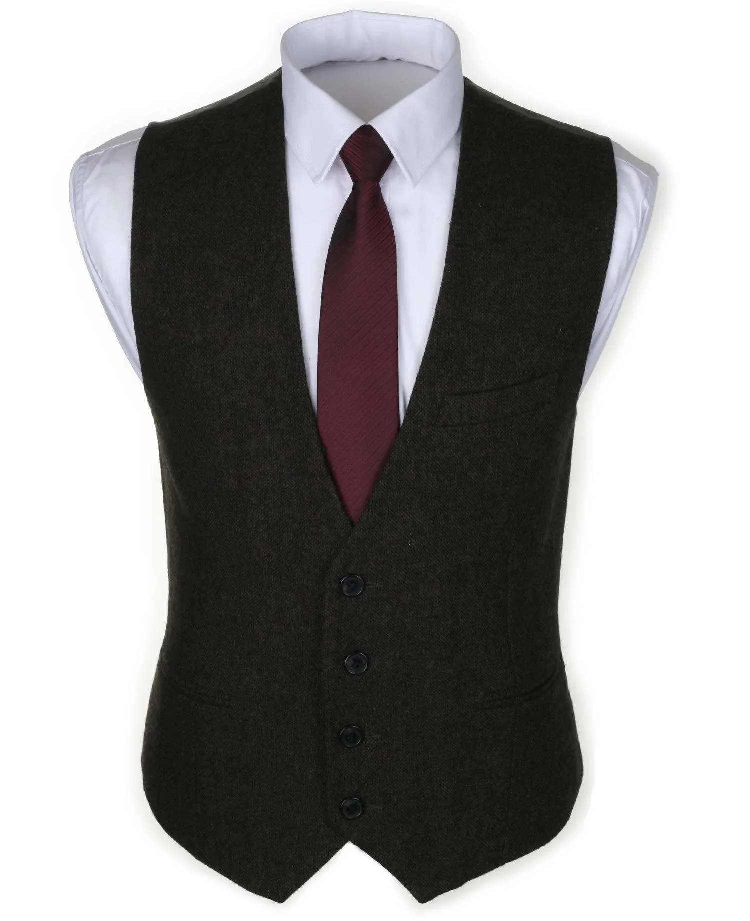 Ruth&amp;Boaz\xa03Poc<wbr/>kets\xa04Buttons\xa0<wbr/>Wool\xa0Herringbo<wbr/>ne\xa0Tweed Business Suit\xa0Vest