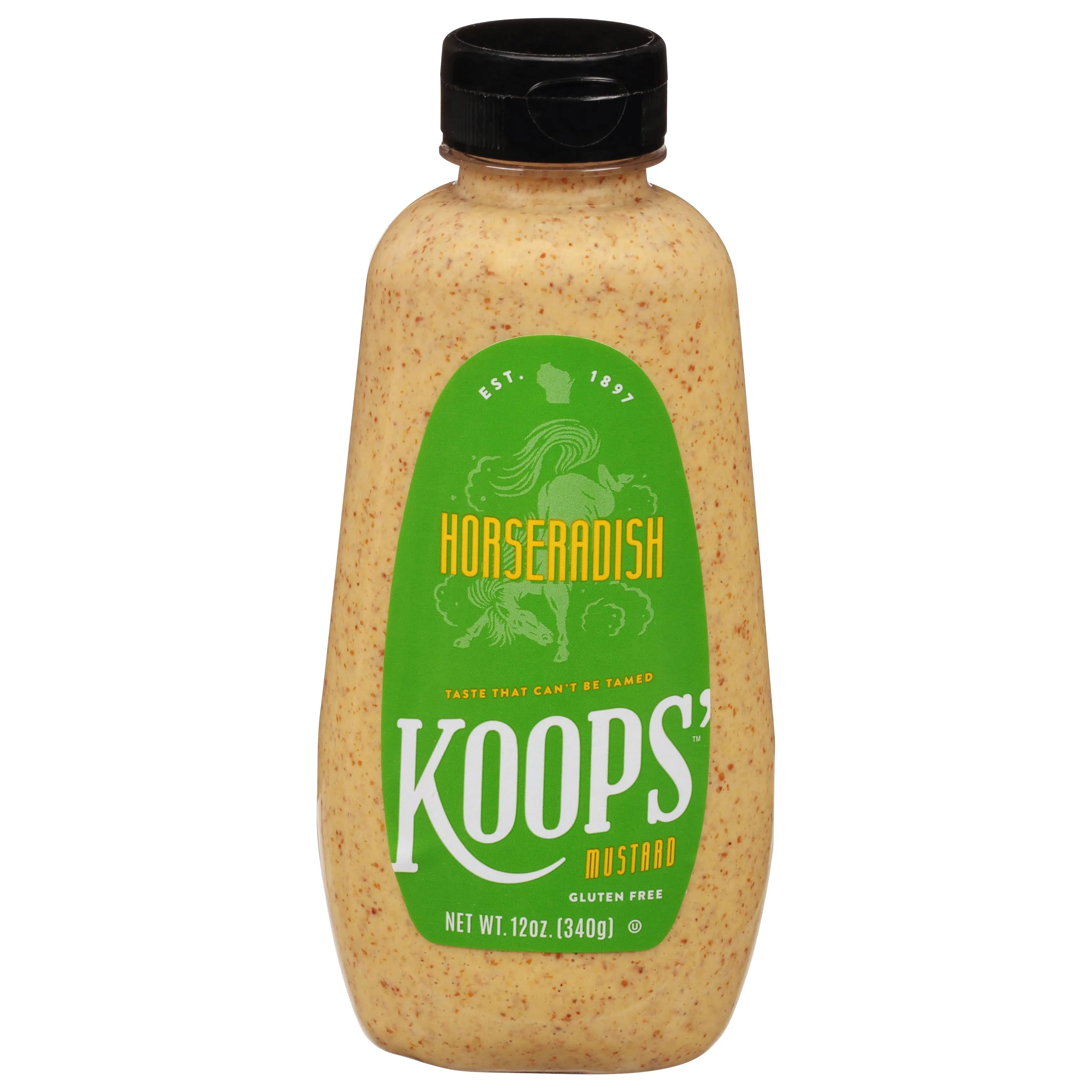 Koops' Mustard, Horseradish - 12 oz