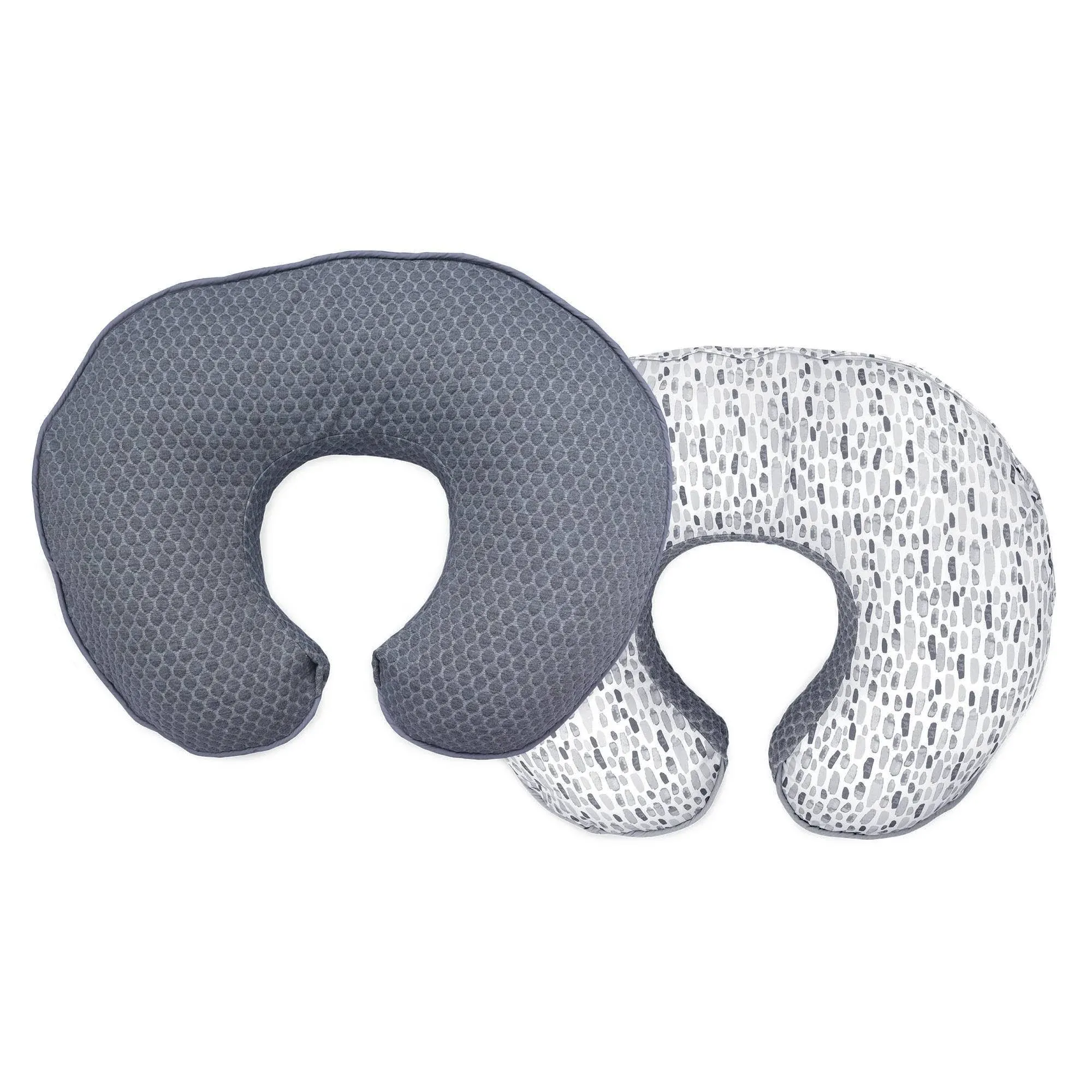 Boppy Luxe Feeding and Infant Support Pillow - Gray Watercolor Brushstroke