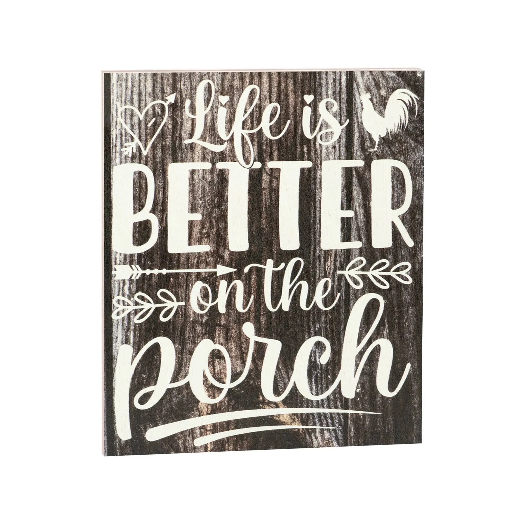 JennyGems Life is Better on the Porch, Rustic, Farmhouse Decor, Country Life