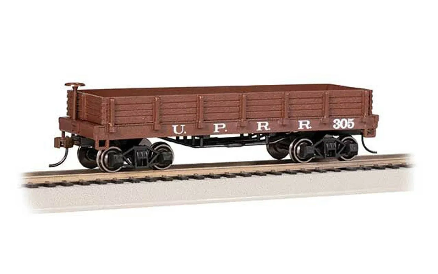 Bachmann-Old-T<wbr/>ime Wood Gondola - Ready to Run -- Union Pacific 305 (Boxcar Red)