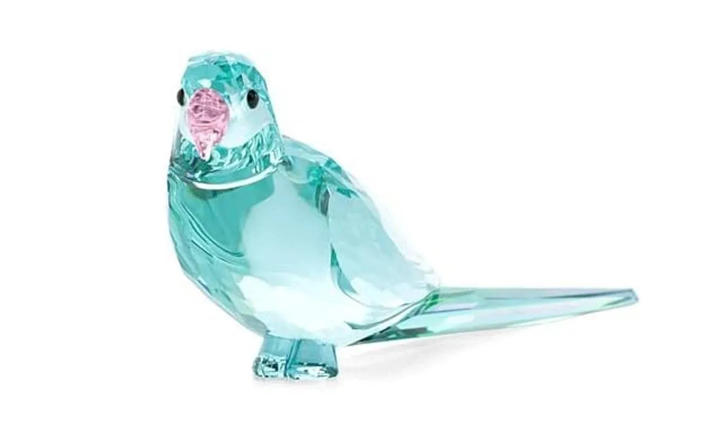 SWAROVSKI Crystal Jungle Beats Paco Blue Parakeet Figurine