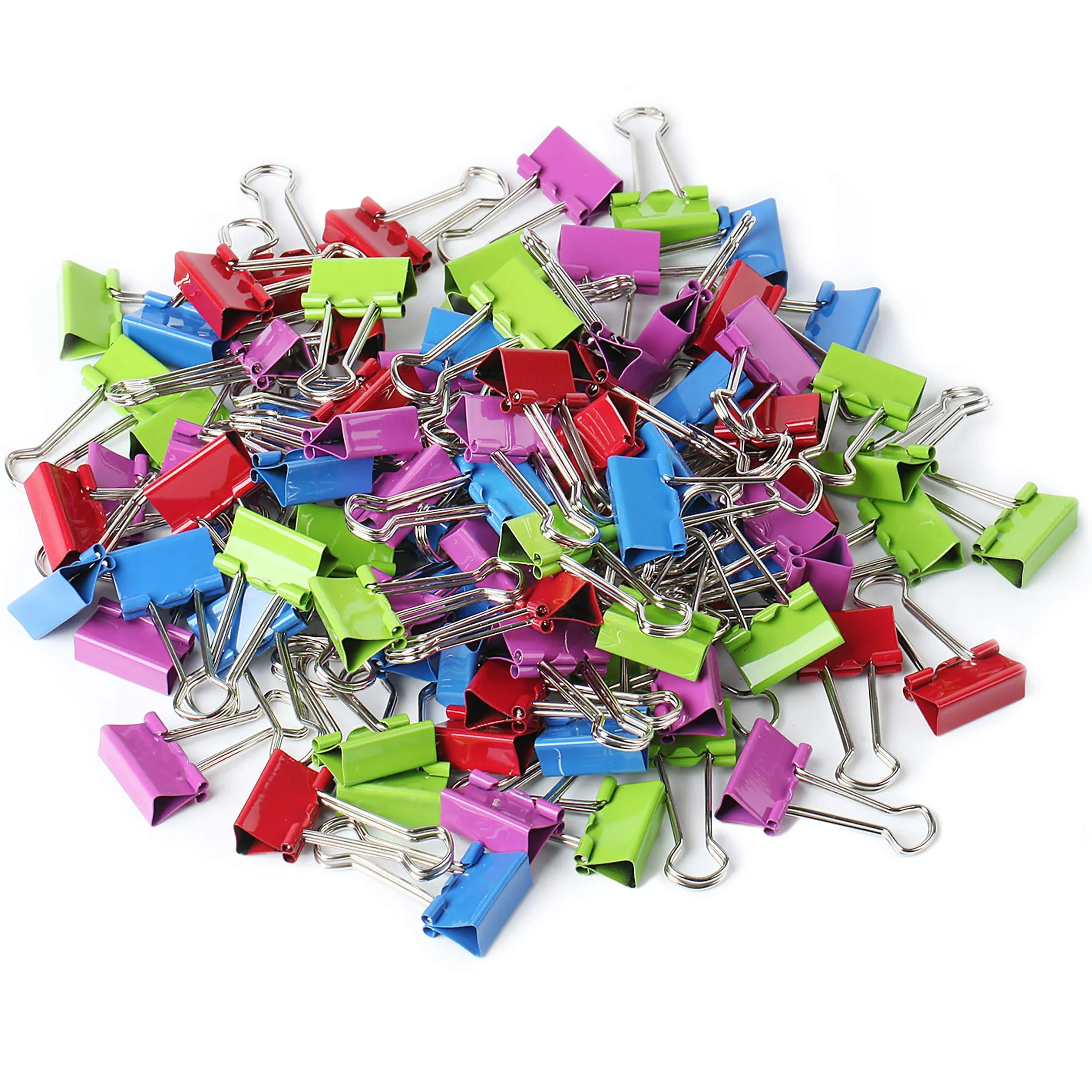 - Colored Binder Clips, 0.75”, 100 Pack, Small Binder Clips, Mini Binder Clips, 