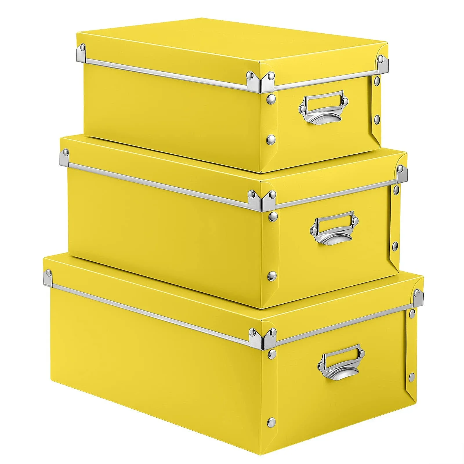 SEEKIND storage box with Lids3 in 1 SetPlasticwith HandlesPress-S<wbr/>tud Fastenin...