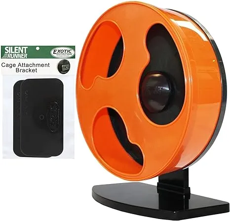 Silent Runner 12" Regular | Wheel + Cage Attachment | Sugar Gliders, Hamsters, Rats