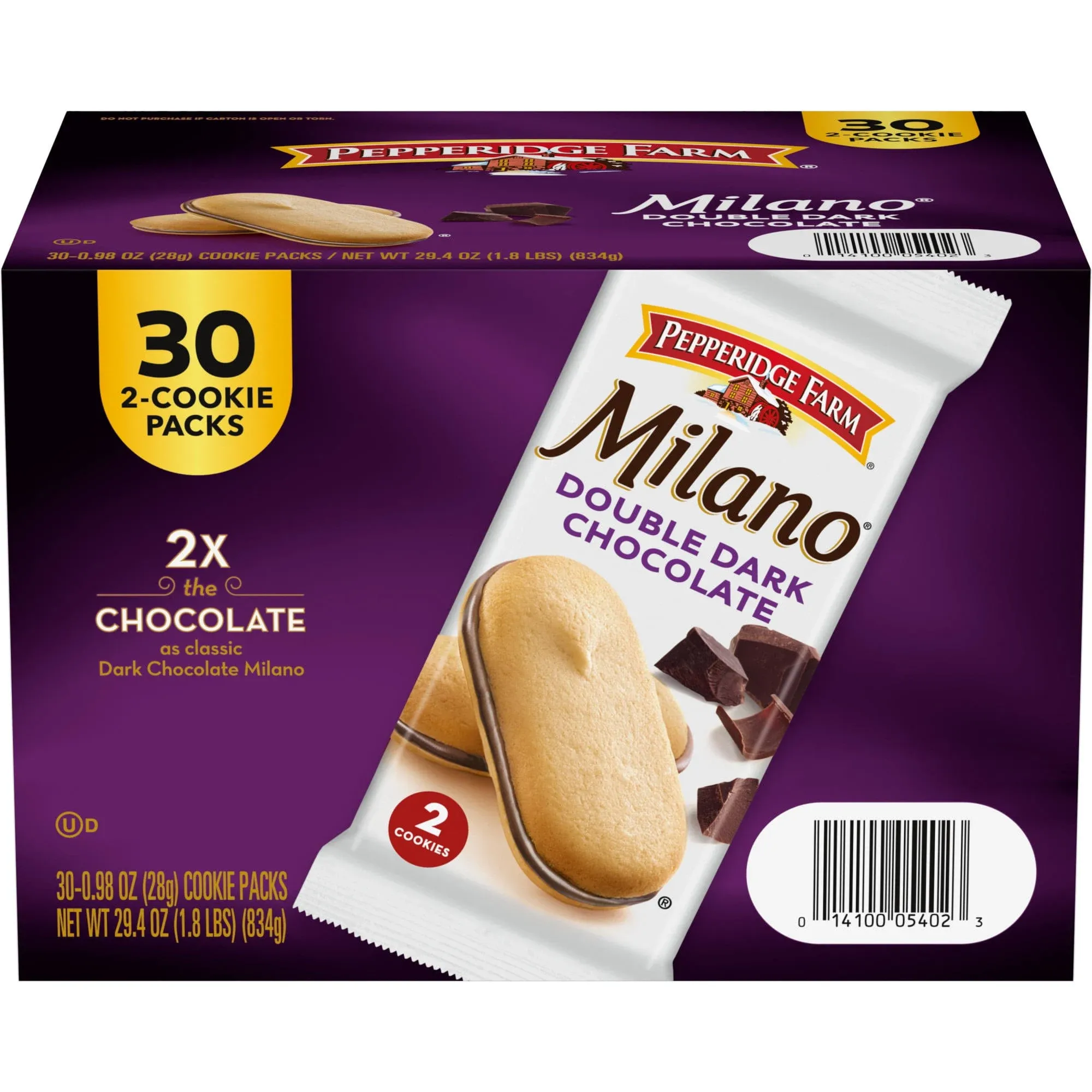 Pepperidge Farm Milano Dark Chocolate Cookies (30 pk.)