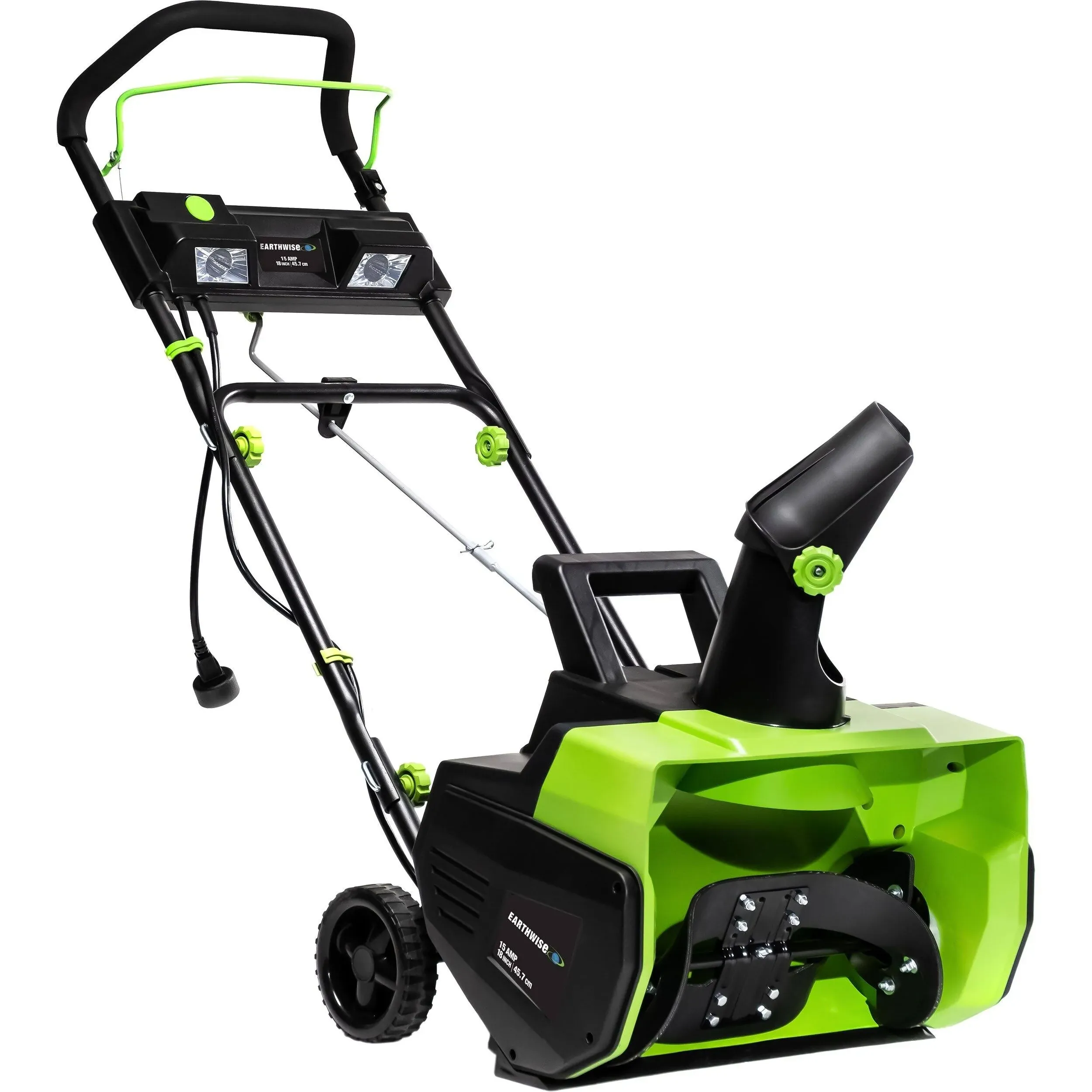 Earthwise 18" Corded Electric Snow Blower with LED Lights SN75018 - 120V, 60Hz, 15 Amp