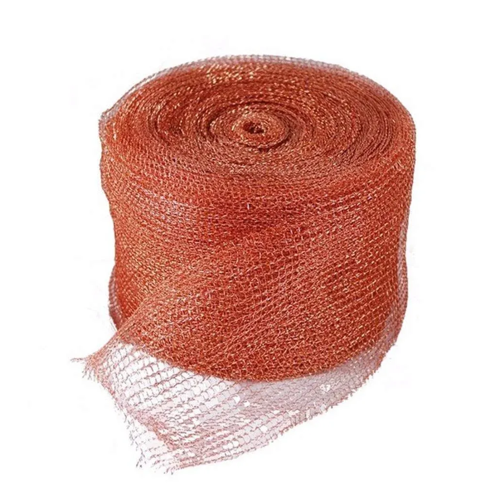 GeBot 5&#034; X20FT Knitted Copper Mesh for Wildlife Control, Copper Blocker