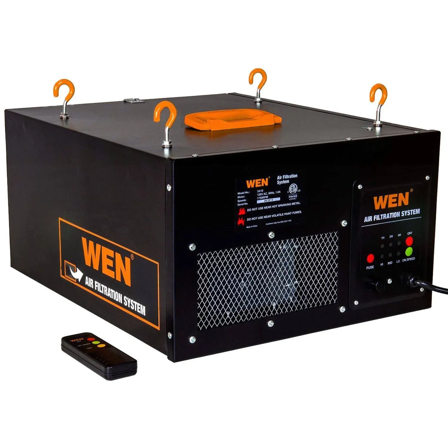 WEN 3410 3-Speed Remote-Controlled Air Filtration System