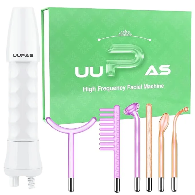 High Frequency Facial Wand - UUPAS Portable High Frequency Facial Machine wit...