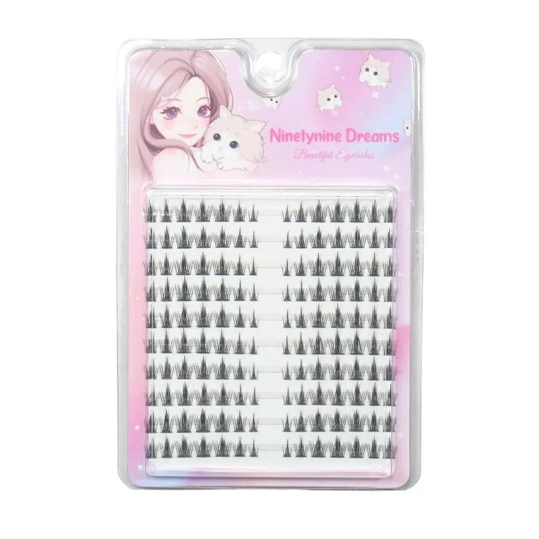 Ninetynine Dreams 140PCs Moon Light Style Lashes Clusters 8-13mm