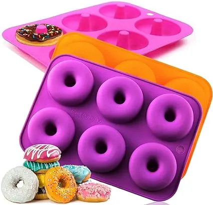 Amison Silicone Donut Pan Non-Stick Donut Mold for Baking Full Size Bagel Doughnut,Dishwasher, Oven, Microwave, Freezer Safe