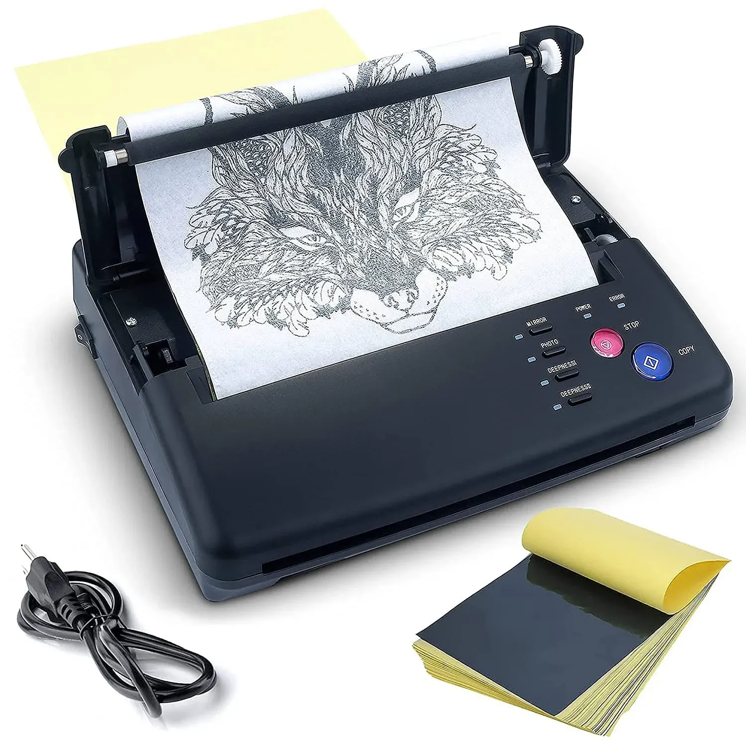 Tattoo Transfer Stencil Machine Copier Printer Thermal Kit No Ink Needed Papers