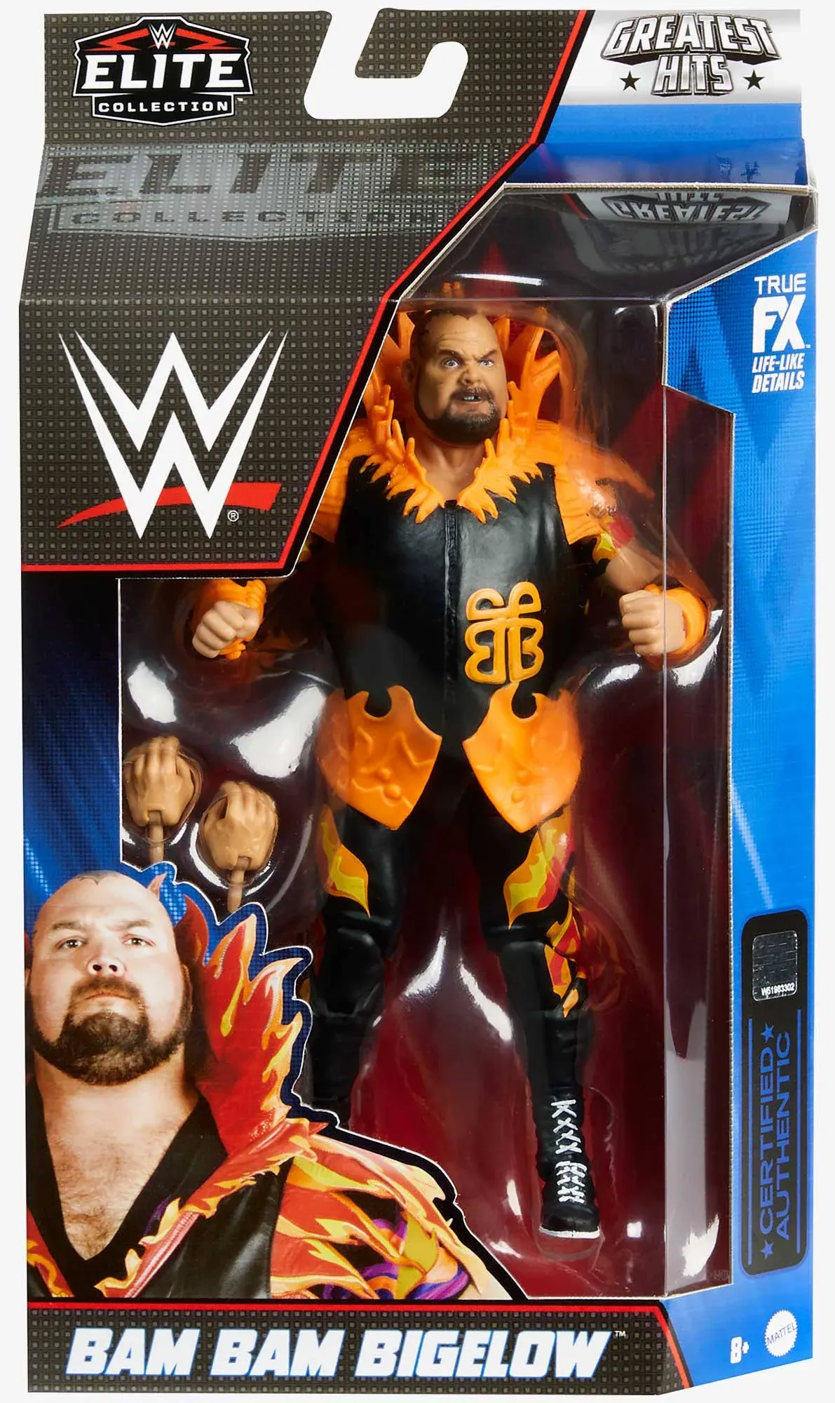 WWE Wrestling Elite Collection Greatest Hits Bam Bam Bigelow Action Figure (GDF60)