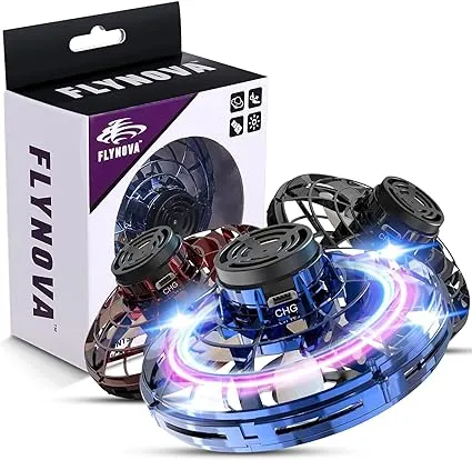 Flying Spinner Mini Ufo Drone for Kids, Flying Fidget Spinner Ufo Toy Drone ...