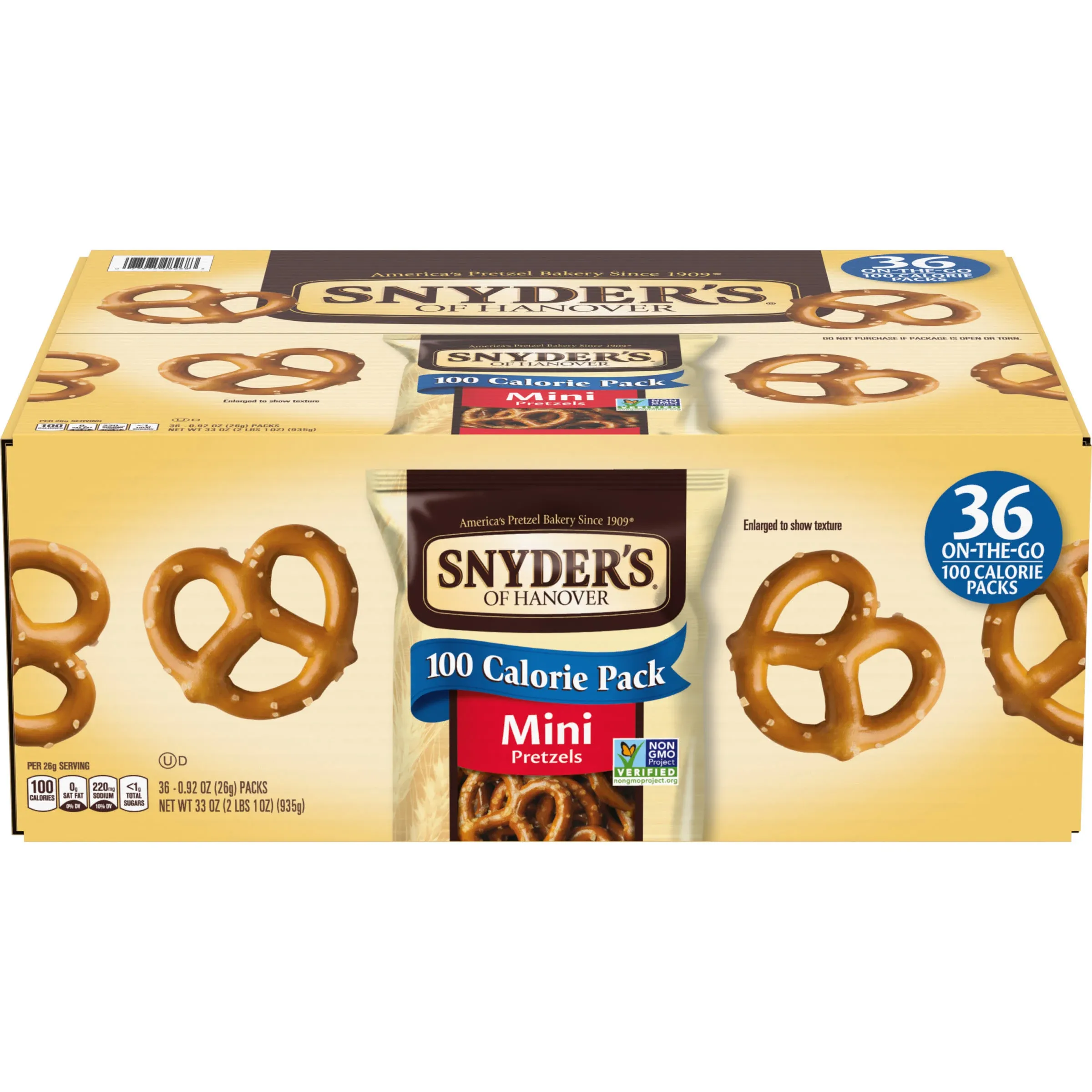 Snyder's 088150 Mini Pretzels, 1.5 oz, 48PK/BX