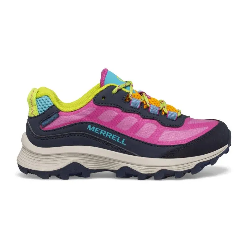 Merrell Kid's Moab Speed Low Waterproof, Size: 1, Navy/Multi