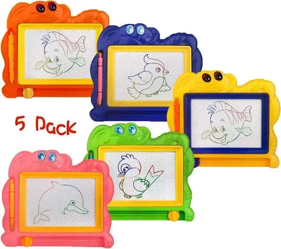 Hymaz Mini Magnetic Drawing Board for Kids - Travel Size Erasable Doodle Board ...