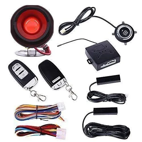 Easyguard EC003 Rolling Code Smart Key PKE Passive Keyless Entry Car Alarm System ...