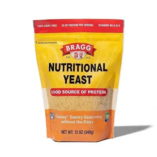 Bragg Premium Nutritional Yeast - Vegan,Gluten Free – Nutritious Savory Cheese