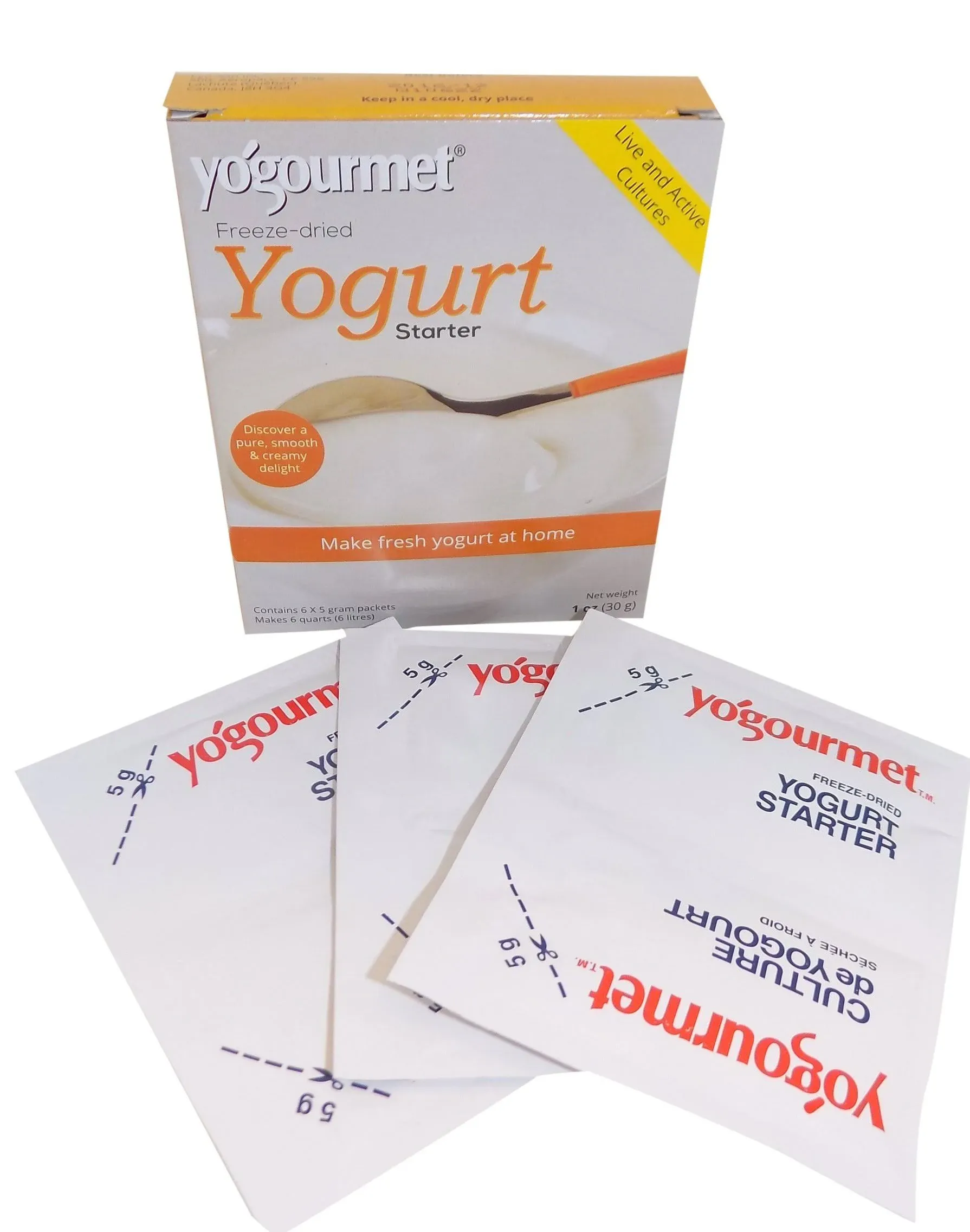 Yogourmet Freeze Dried Yogurt Starter 1 Ounce Box Pack of 3 Packaging May Vary