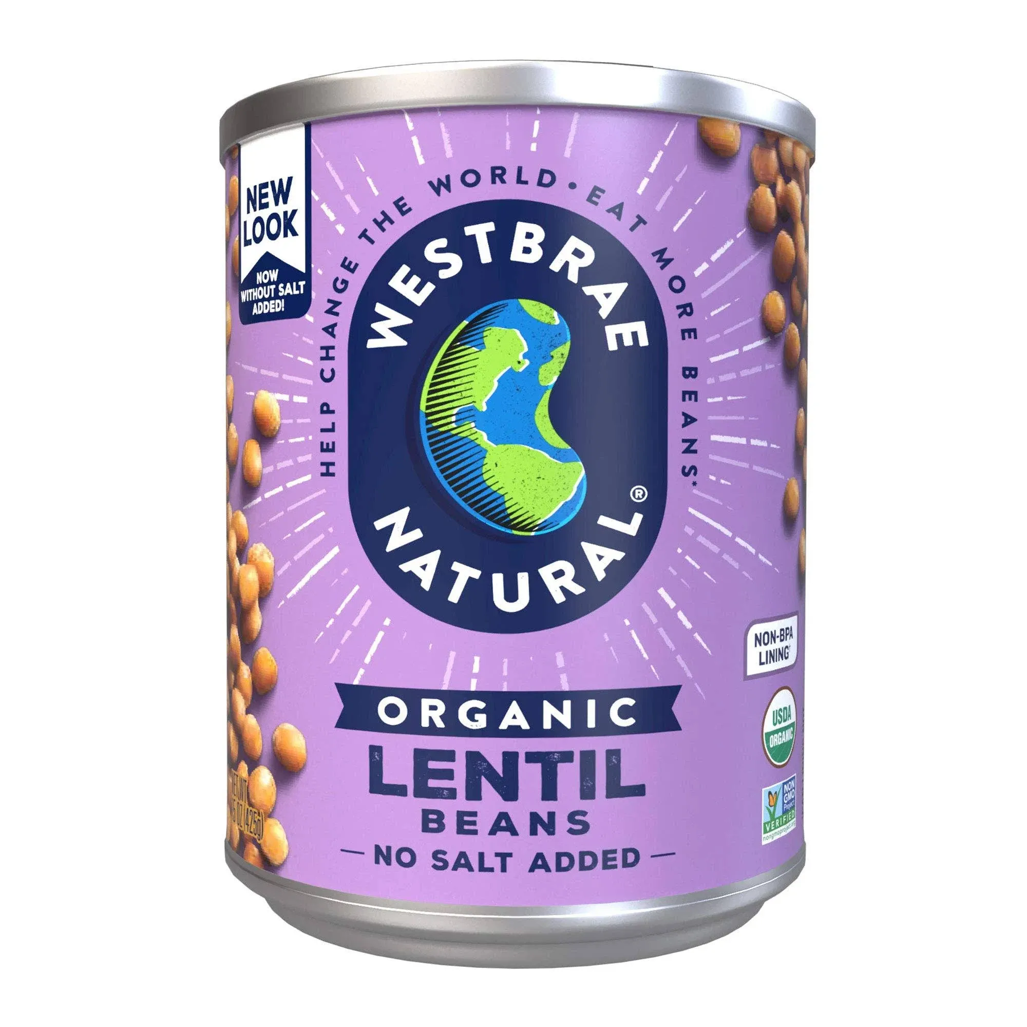 Westbrae Natural Organic Lentils, 15 oz (Case of 12)