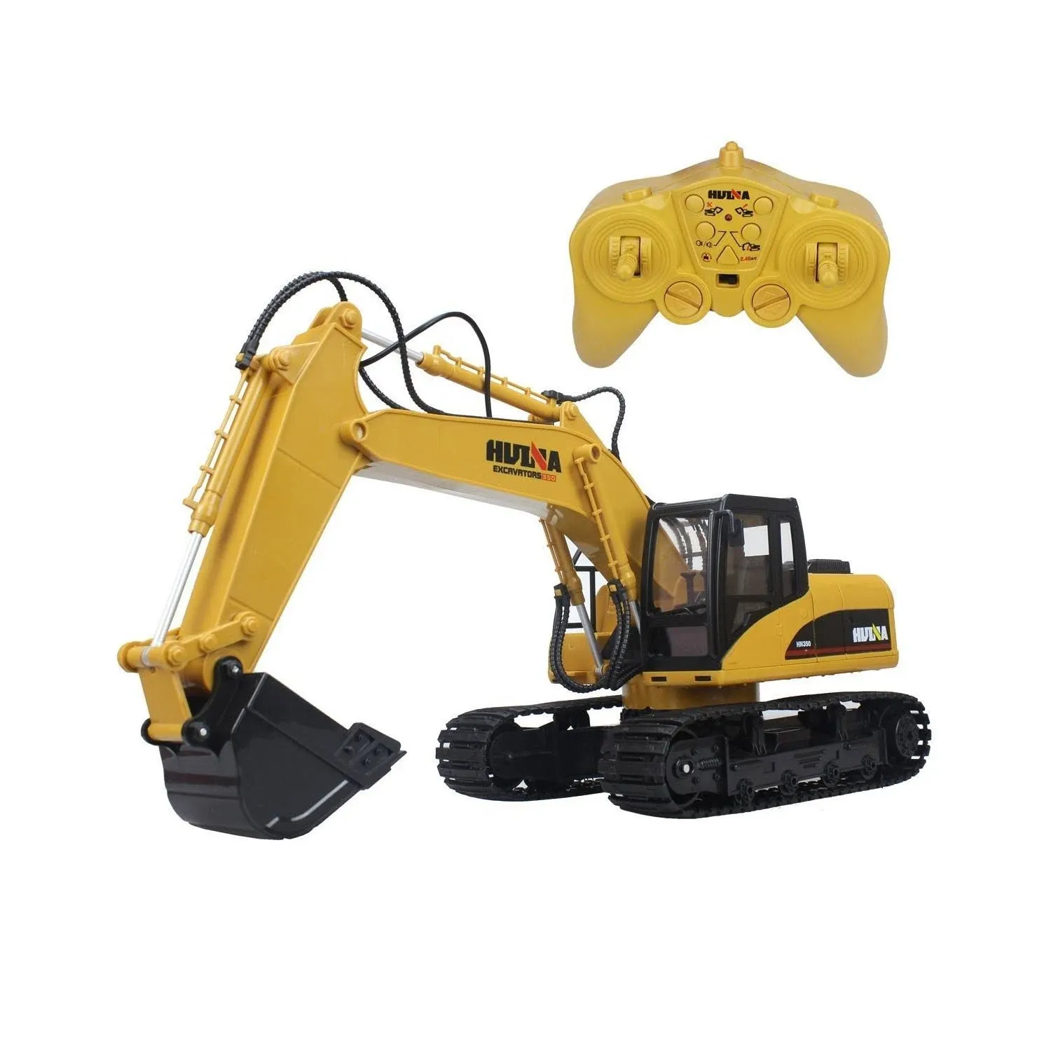 Big Daddy Super Powerful Full Functional DIE-CAST 15 Channel Professional Remote Control Excavator Tractor Toy with Lights & Sound