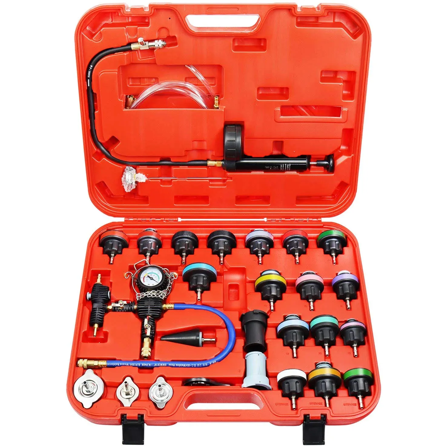 YSTOOL Radiator Pressure Tester Coolant Vacuum Refill Kit 28pcs Automotive ...