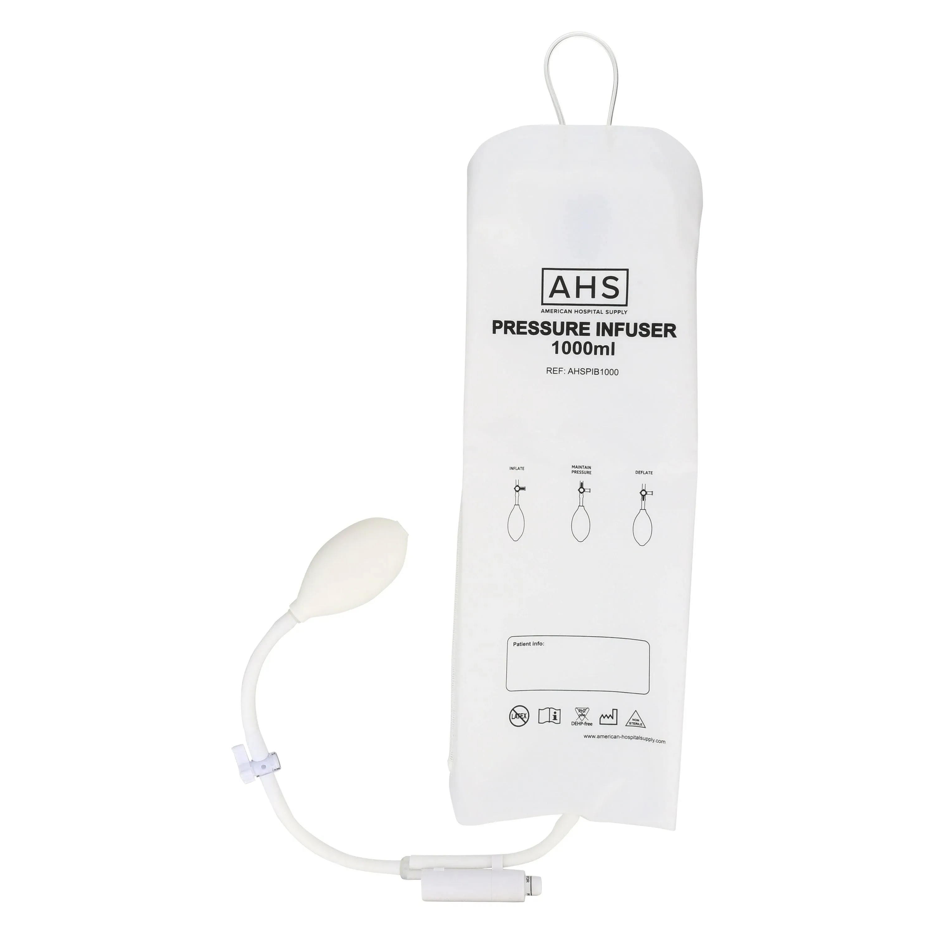 American Hospital Supply Pressure Infusion Bag