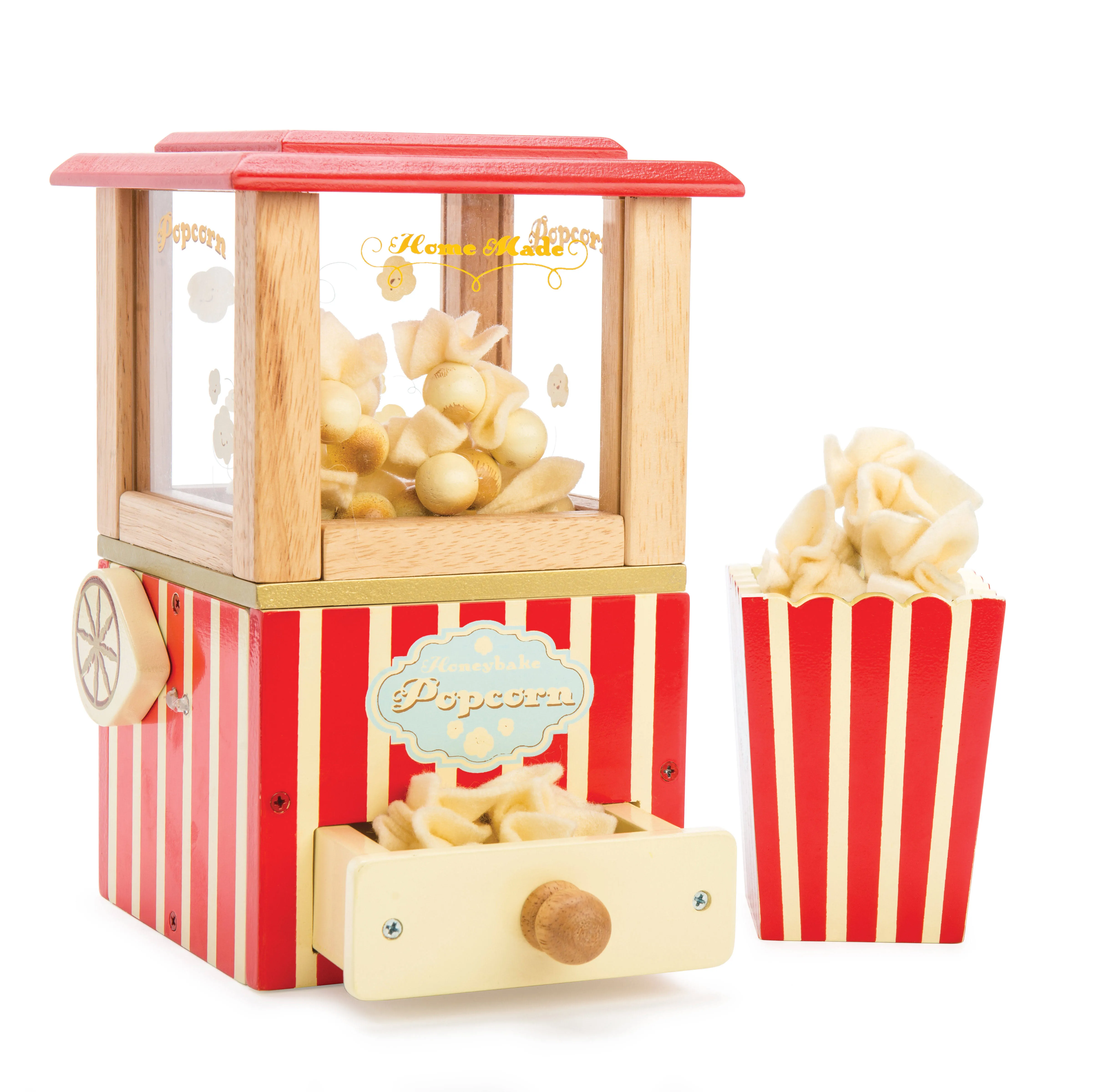 Wooden Toy Popcorn Machine