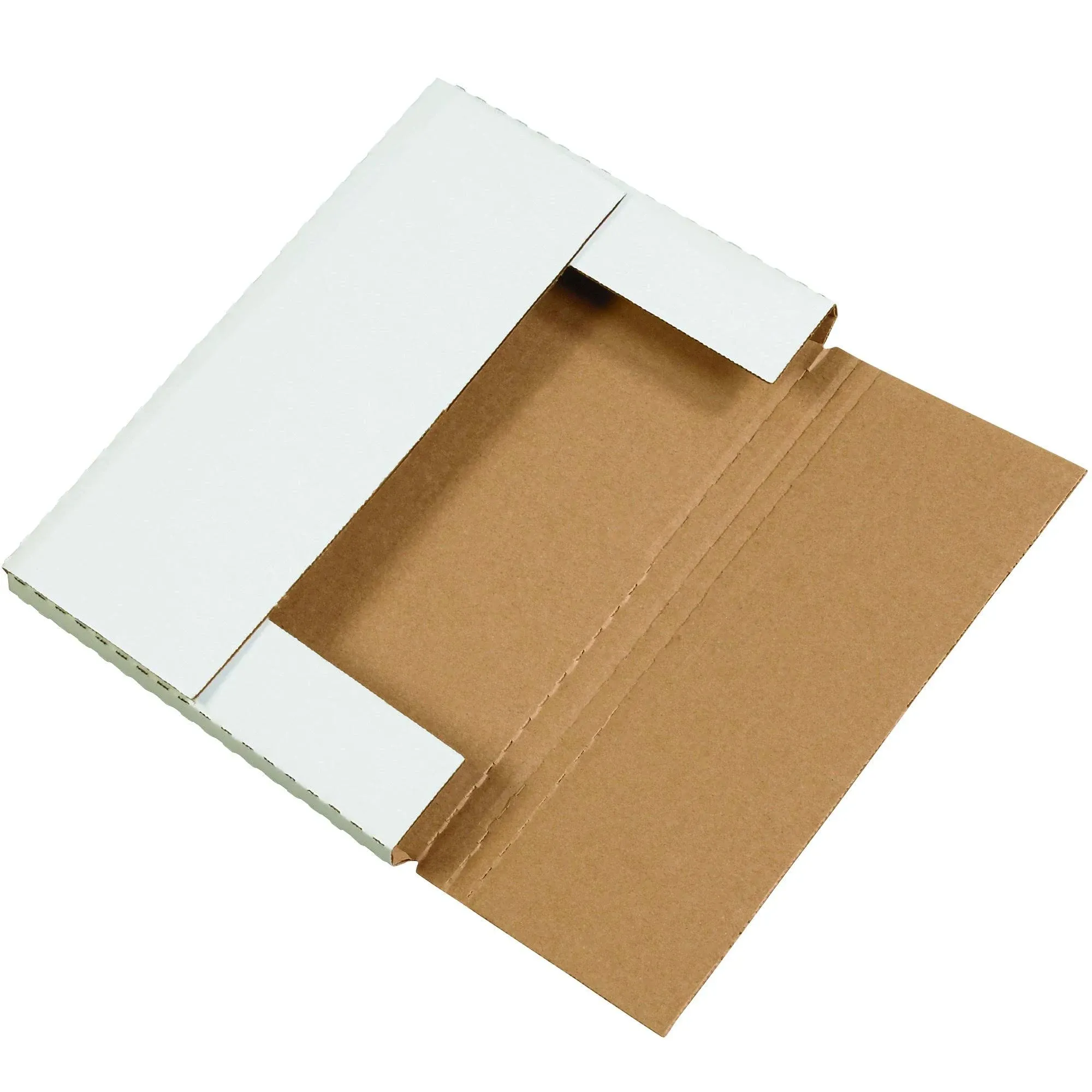 Boxes Fast BFM1291 Corrugated Cardboard Easy-Fold Mailers, 12 1/8 x 9 1/8 x 1 ...