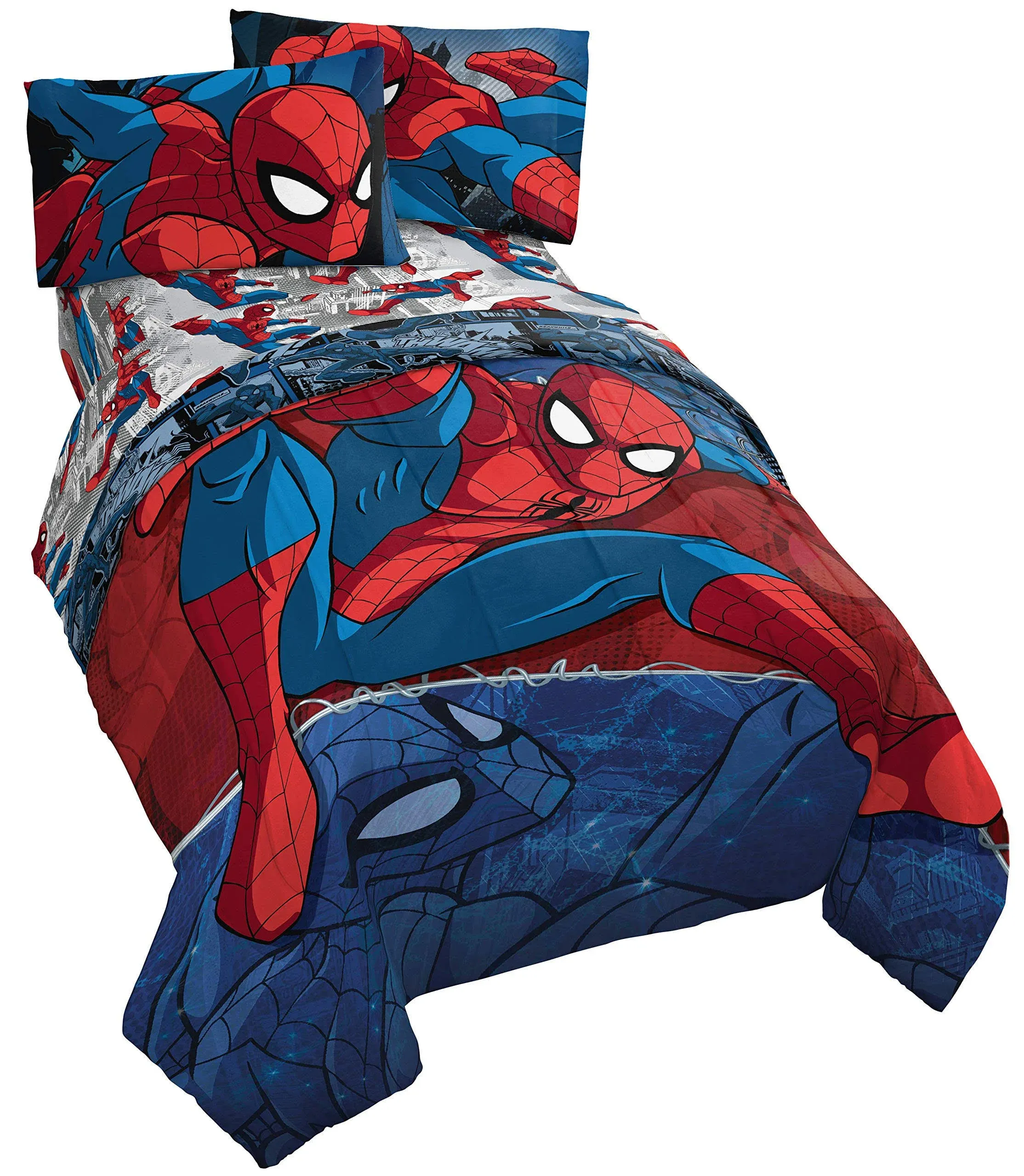 Marvel Spider Man 4 Piece Twin Bed Set