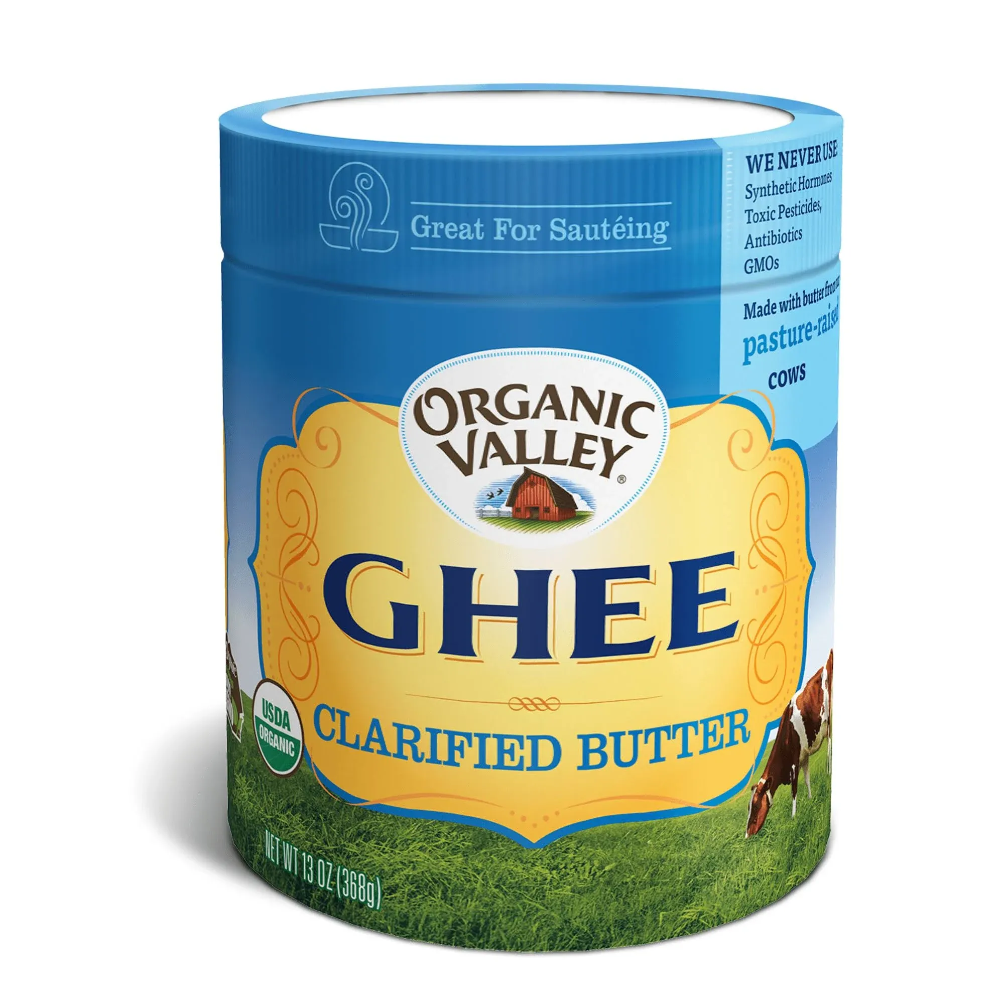 Organic Valley Ghee Clarified Butter - Unsalted, Cooking Oil, 13 oz