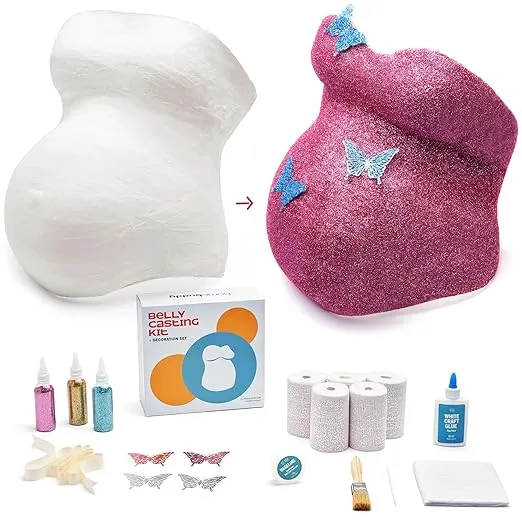 Belly Cast Kit - DIY Pregnancy Belly Casting Kit for Expecting Moms, Unique Keepsake for Pregnant Belly