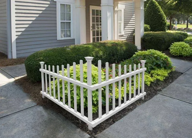 Zippity Outdoor Products Ashley Vinyl Corner Picket Accent Fence