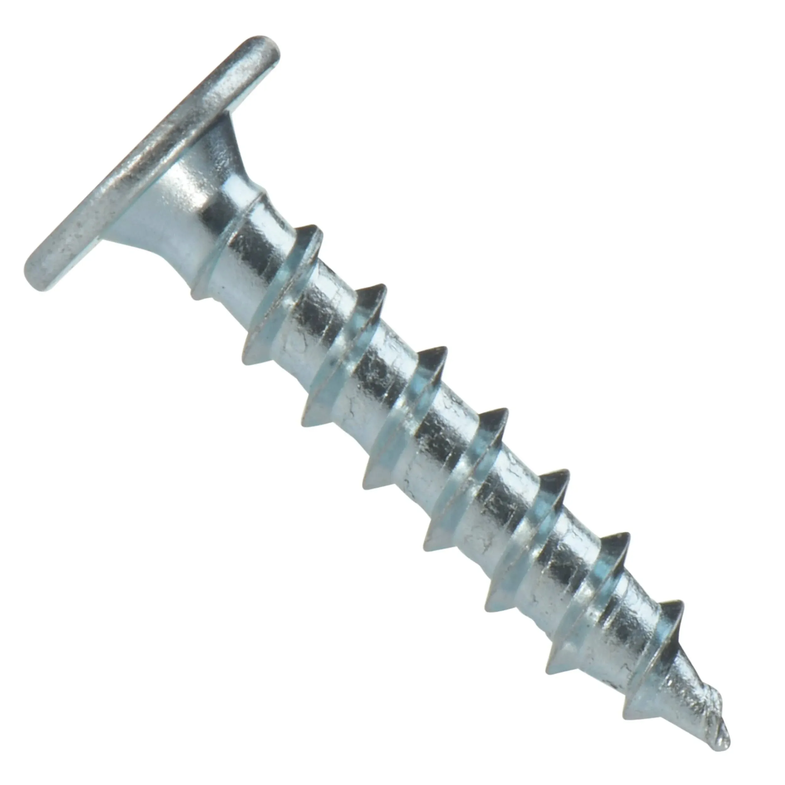 #10 Pancake Head Metal-to-Wood Screw Zinc Plated (Pack of 250) (1 inch)