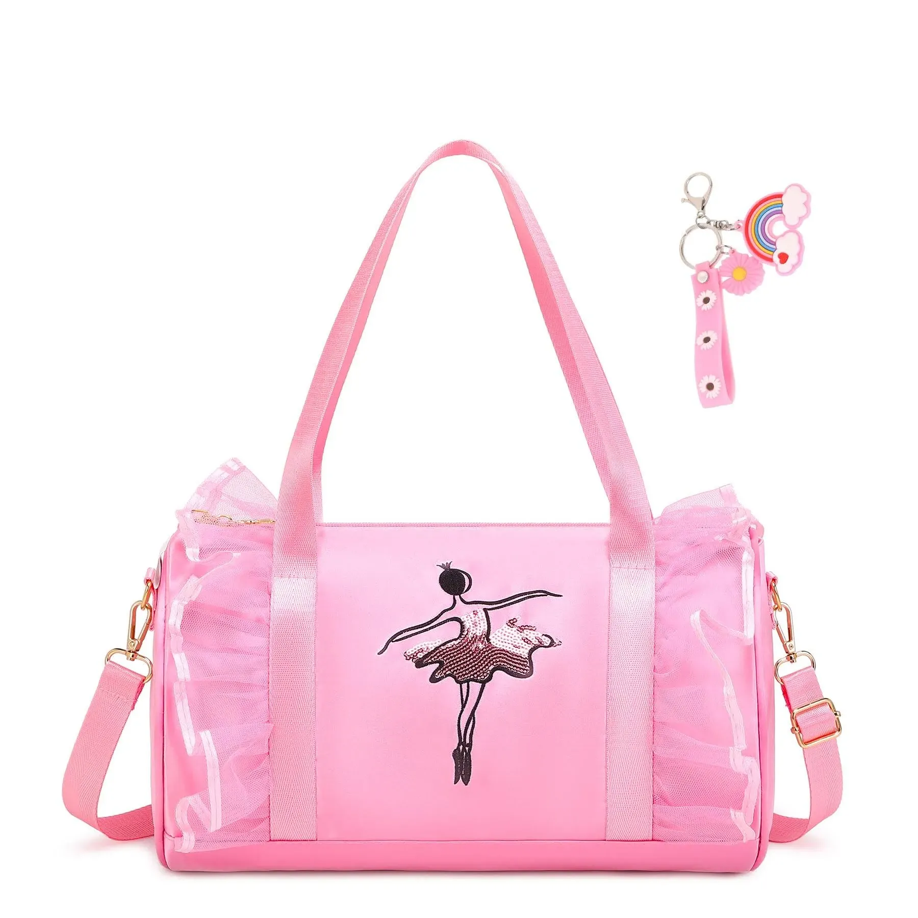 Cute Ballet Dance Bag Princess Backpack Pink Shoulder Bag Girls